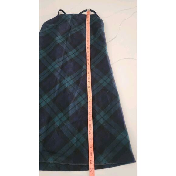 Ralph Lauren Tartan Vintage Plaid Label Women Y2K Strappy Sleeveless Wool Size 4 - Picture 7 of 7